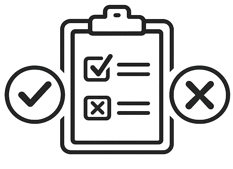 Laser damage repair process with checklist and equipment.